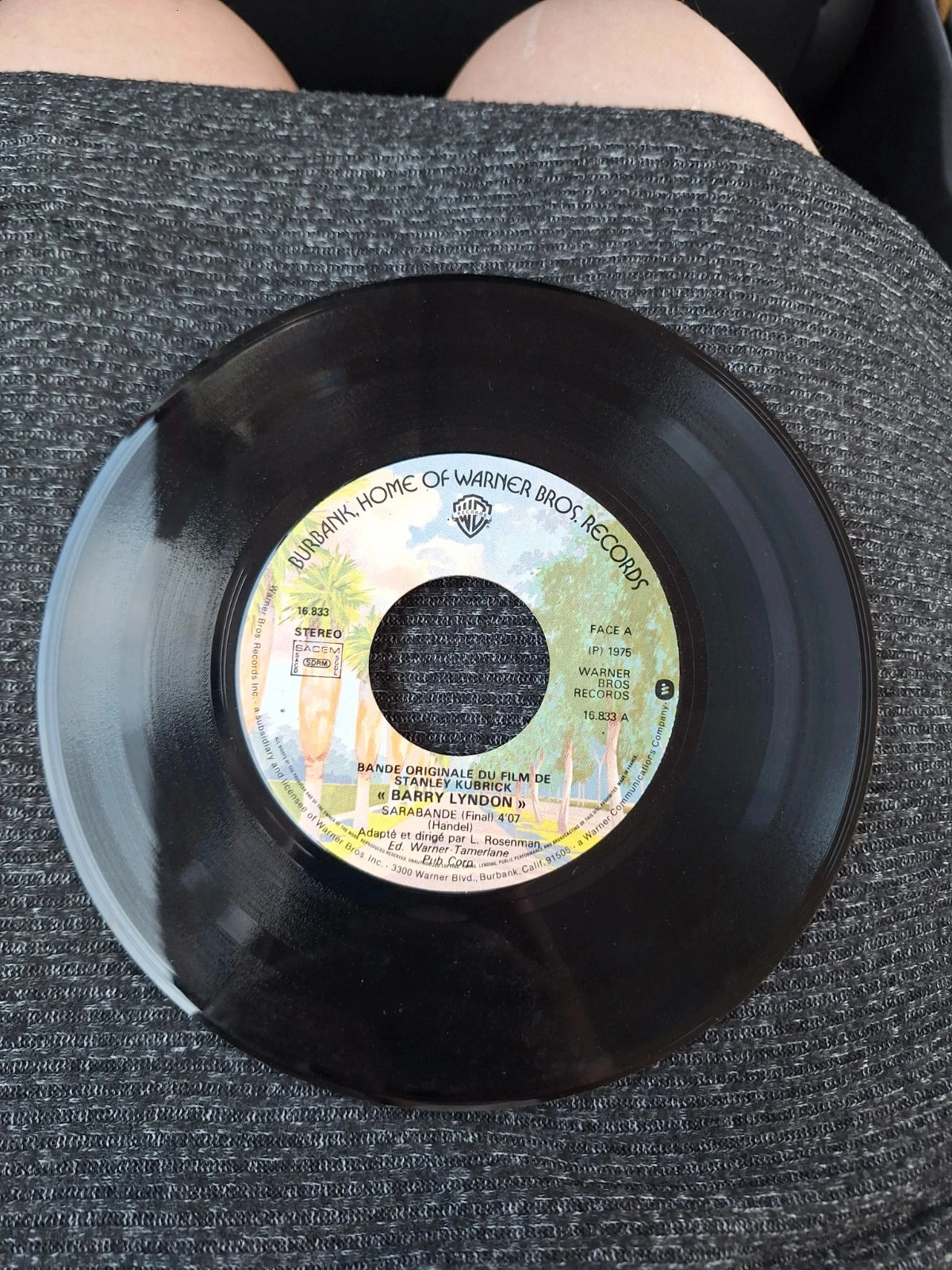 Vinil 45T BOF Barry Lyndon Stanley Kubrick Sarabande Haendel 1975 Warner – photo 3